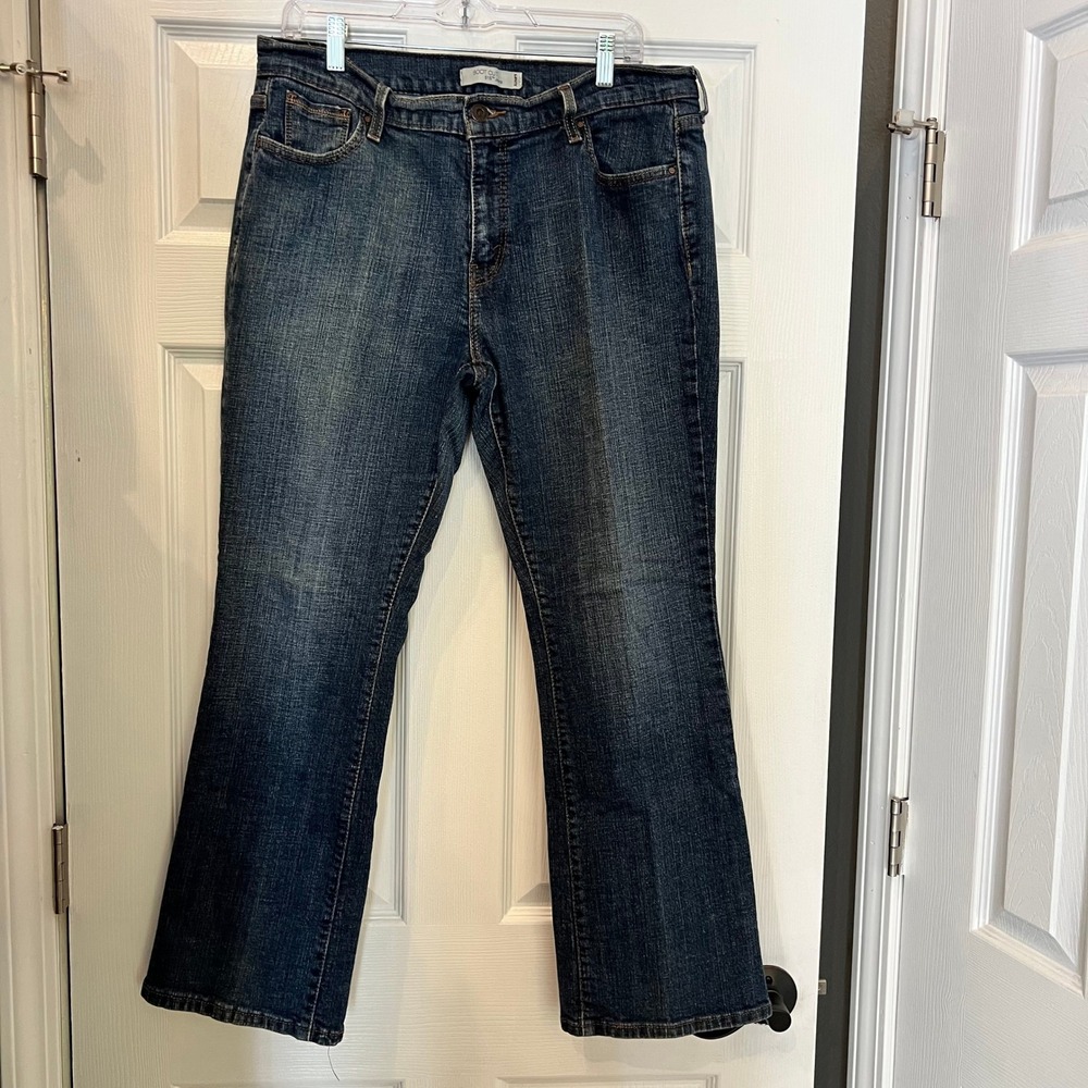 Levi's 515 Bootcut Jeans Cotton Denim Dark Wash Mid Rise Stretch 16 S/C Y2K